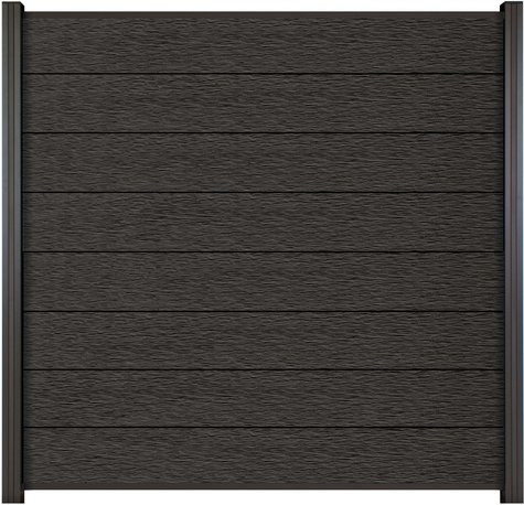 Mr. GARDENER Steckzaunsystem »Donatus«, 180x180 cm (BxH), WPC, anthrazit - schwarz