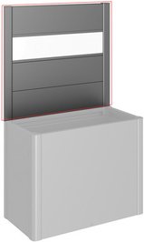 BIOHORT Sichtschutzelement »DaVinci«, mit Acrylglas, Metall, HxL: 91 x 102 cm - grau