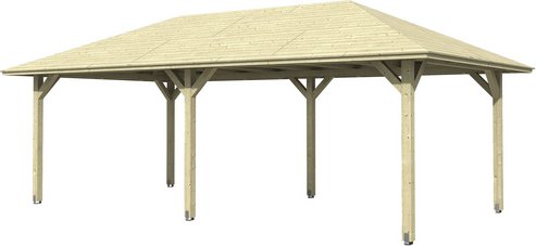 SKANHOLZ Pavillon »Orleans 2«, Zeltdach, viereckig, BxHxT: 439 x 329 x 786 cm - beige