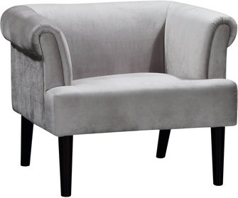 ATLANTIC home collection Loungesessel »Charlie«, BxHxL: 86 x 70 x 74 cm - silberfarben