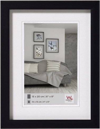 Walther Design Bilderrahmen, Construction Designrahmen, Schwarz, 30x40 cm