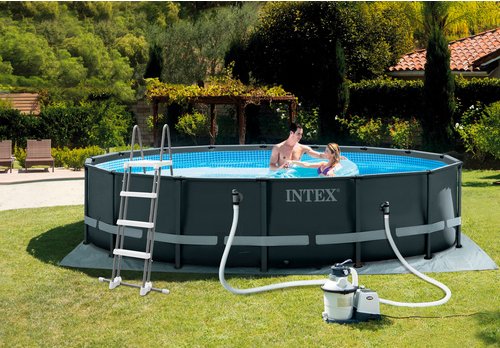 Thumbnail - INTEX Rundpool »Ultra Rondo XTR«, Rund, BxH: 549x132 cm, dunkelgrau