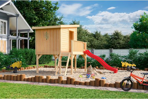 LASITA MAJA Kinderspielhaus »Tivoli«, BxHxT: 230 x 194 x 270 cm, naturbelassen - braun
