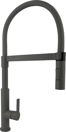 WELLWATER Einhebelmischer, Mattschwarz, 360° schwenkbarer Auslauf