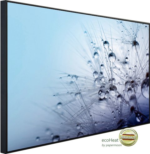 papermoon Infrarotheizung »EcoHeat - Samen mit Wassertropfen«, Matt-Effekt - bunt
