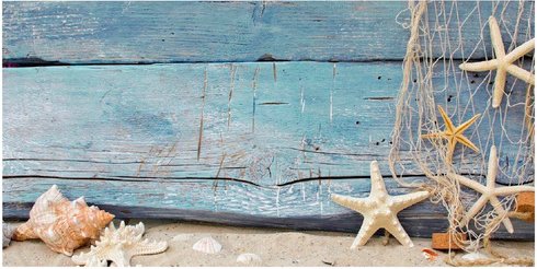 mySPOTTI Badrückwand »Seashell«, BxH:90 cm x 45 cm, beige