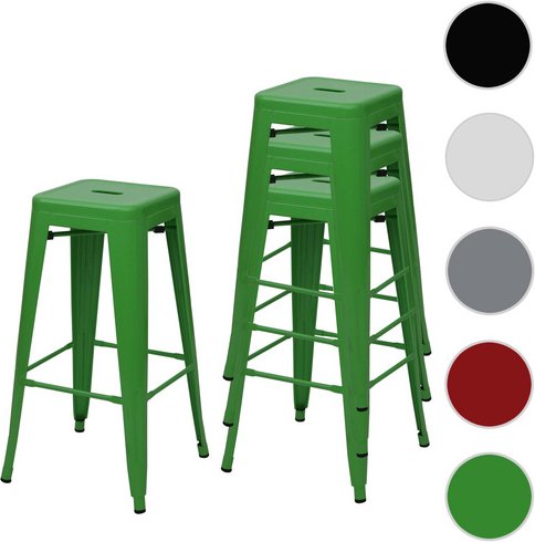 MVG Barhocker »MVG-A73«, 4er-Set - gruen