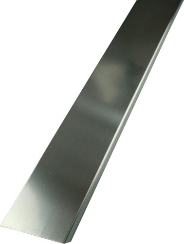 Fuchs Design Glassteinabschlussprofil, BxL: 8 x 250 cm, Edelstahl - silberfarben