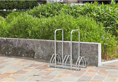 Fahrradständer, für Reifen von 35 bis 55mm - silberfarben