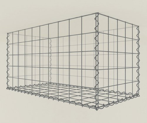 Gabiona Pflanzgabione, galvanisch verzinkter Stahl - silberfarben