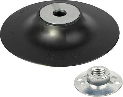 WOLFCRAFT Winkelschleifteller, Ø 125 mm - schwarz