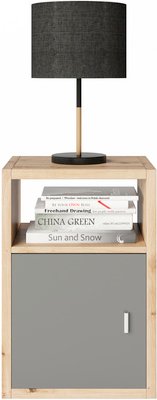 PHOENIX Raumteiler-Regal »Fortuna«, BxHxL: 58 x 39,2 x 34 cm, inkl. Türeinsatz - beige