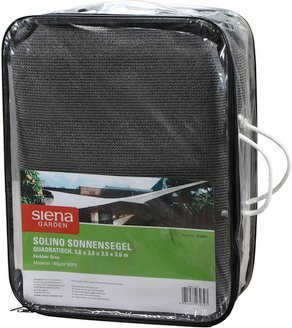 SIENA GARDEN Sonnensegel »Solino«, rechteckig, Polyethylen - grau