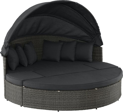 MERXX Relaxinsel »Riva«, Aluminium, inkl. Auflage - grau