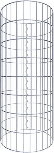 Thumbnail - Gabiona Gabionensäule, silbergrau, Maschenweite 5 cm x 10 cm - silberfarben