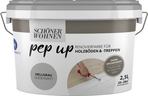 SCHÖNER WOHNEN FARBE Renovierfarbe »pep up«, grau , seidenmatt
