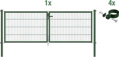 GAH ALBERTS Einstabmatte »Einstab-Matte«, BxH: 310,8 x 1250 cm, zinkphosphatierter Stahl - gruen