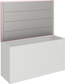 BIOHORT Sichtschutzelement »DaVinci«, ohne Acrylglas, Metall, HxL: 91 x 152 cm - grau