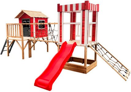 HOME DELUXE Kinderspielanlage, Spielpark WUNDERLAND - braun