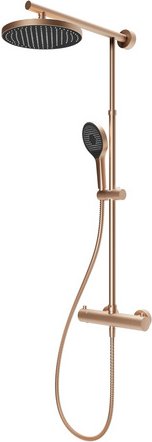 SCHULTE Duschsystem »DuschMaster Rain Classic«, Kopfbrause, rund 29,6 x 91,2 - 155,4 cm, matt - rot