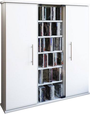 VCM Regal »Santo«, BxHxL: 18 x 91,5 x 86 cm, Holzwerkstoff - weiss