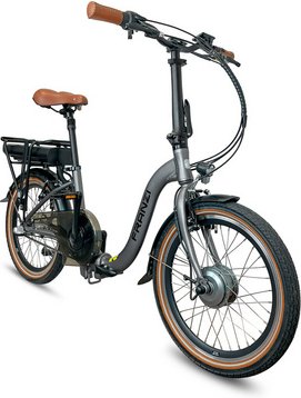 BLAUPUNKT E-Bike Klapprad »Franzi«, Mod. 25, grau - Größe 20 Zoll