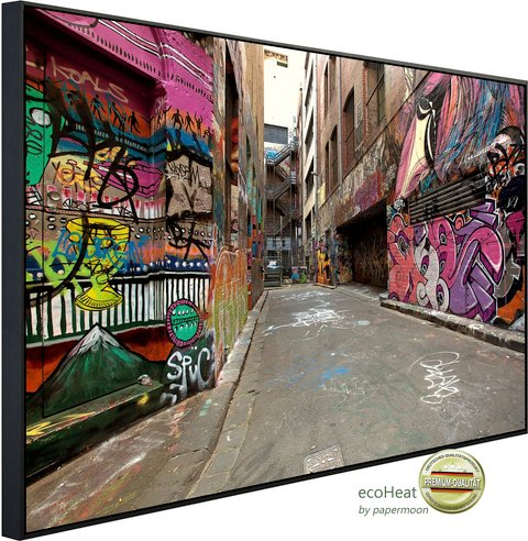 papermoon Infrarotheizung »EcoHeat - Graffiti«, Matt-Effekt - bunt