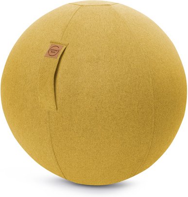 Sitting Ball Sitzball »Sitting Ball FELT«, Ø 65 cm, Polyester - gelb