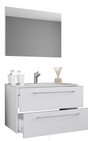 VCM Waschplatz-Set »Badinos«, 3-tlg., 60 cm, weiß - weiss