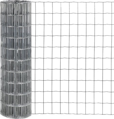 FLORAWORLD Schutzzaun, HxL: 122 x 2500 cm, Stahl, silberfarben