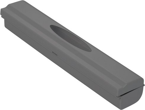 WENKO Aufbewahrungsbehälter, Kunststoff, anthrazit/silberfarben - grau