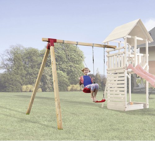 WEKA Anbauschaukel »Tabaluga«, BxHxT: 276 x 245 x 286 cm, natur - beige