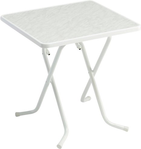 BEST Klapptisch »Primo«, BxHxT: 67 x 70 x 67 cm, Tischplatte: Alcolit - weiss