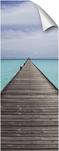 mySPOTTI Duschrückwand-Panel, fresh, Steg, 255x100 cm - blau