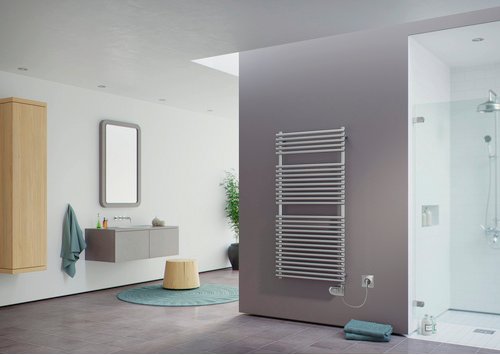 XIMAX Handtuchwärmer »Tec-Edelstahl«, edelstahlfarben, Stahl, Kunststoff - silberfarben