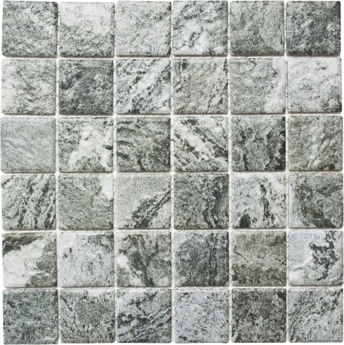 HuH Mosaik Mosaikfliese »Stona«, BxL: 29,8 x 29,8 cm, Wandbelag/Bodenbelag - grau