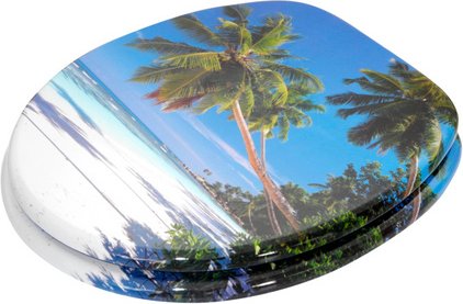 Sanilo WC-Sitz, BxL: 37,7 x 47 cm, Karibik - blau