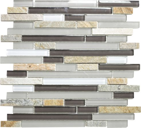 HuH Mosaik Mosaikfliese »Avantgarde«, BxL: 30 x 30 cm, Wandbelag - braun