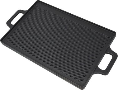 Mr. GARDENER Grill-Wendeplatte, BxH: 36 x 1,5 cm - schwarz