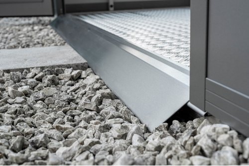 BIOHORT Zubehör »CasaNova«, Bodenschwellenrampe, BxHxT: 21 x 6,6 x 195 cm - grau