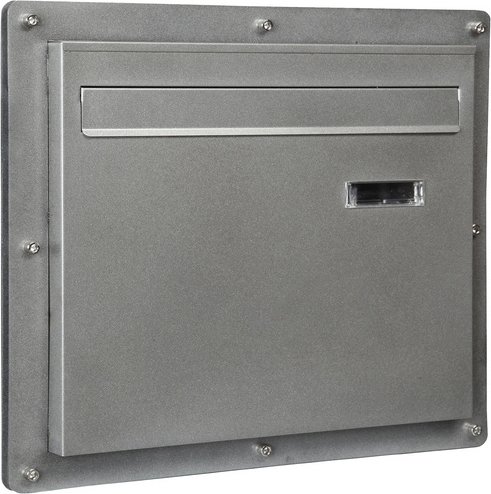 FLORAWORLD Briefkasten, Edelstahl-Kasten, pulverbesch.,silber - silberfarben