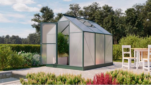VITAVIA Gewächshaus »Eos Plus 4600«, BxHxL: 198 x 208 x 229 cm - gruen