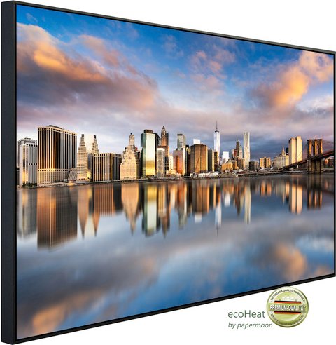 papermoon Infrarotheizung »EcoHeat - Manhattan Sonnenaufgang«, Matt-Effekt - bunt