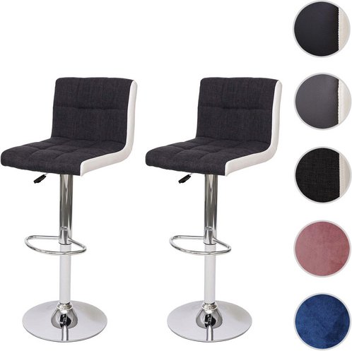 MVG Barhocker »MVG-G87«, 2er-Set, um 360° drehbar - grau