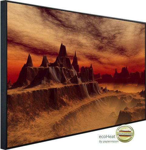 Thumbnail - papermoon Infrarotheizung »EcoHeat - Fantasielandschaft«, Matt-Effekt - bunt