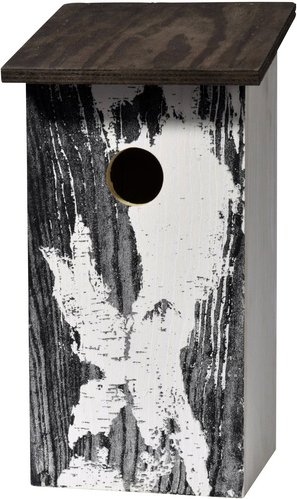 DOBAR Nistkasten Rindenoptik Betula pendula - weiss