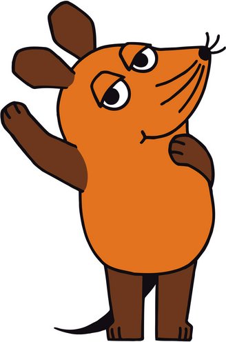 Die Maus Wandtattoo »Die Maus winkt«, selbstklebend