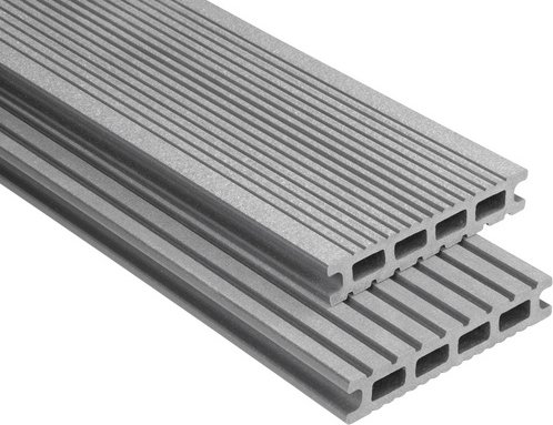 Mr. GARDENER WPC-Terrassendiele, Breite: 14,5 cm, Stärke: 2,6 cm, gebürstet, 1 Stk. - grau