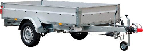 Thumbnail - STEMA Anhänger »Basic 1300 STL«, BxHxL: 128 cm x 34,5 x 251 cm, Stahl/Stahlblech - silberfarben