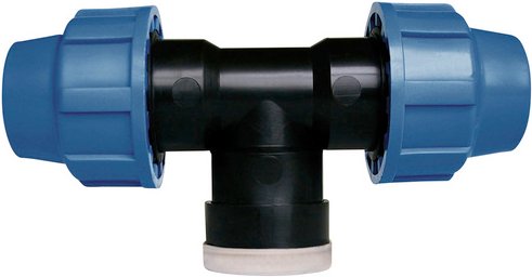 CORNAT T-Stück, Kunststoff, 3/4" - schwarz